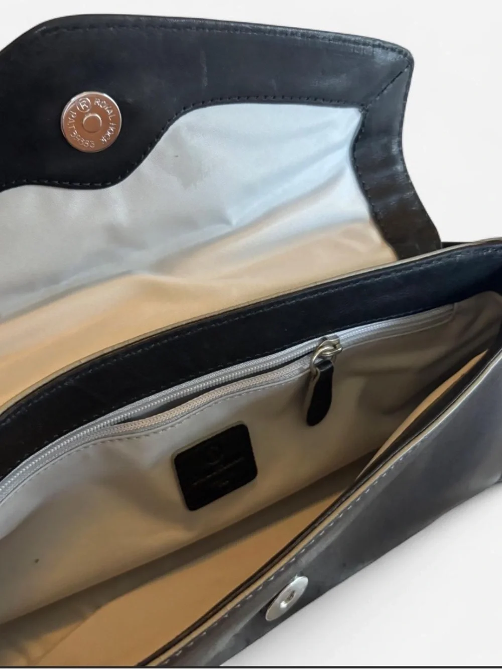 Vintage Cole Haan Black Leather Mini Shoulder Bag <3